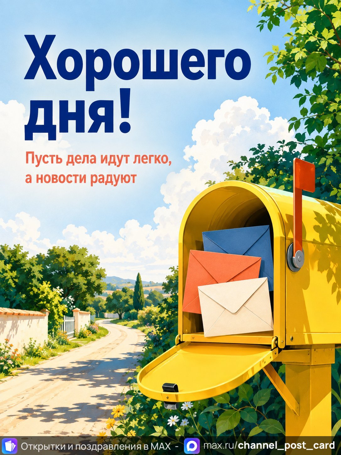 Открытка «Хорошего дня»