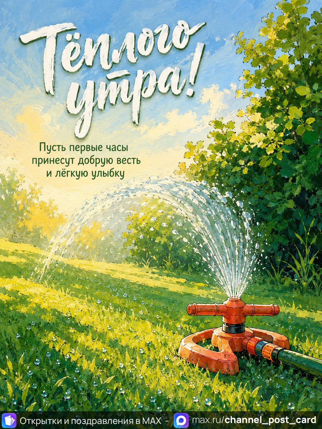 Открытка «Теплого утра»