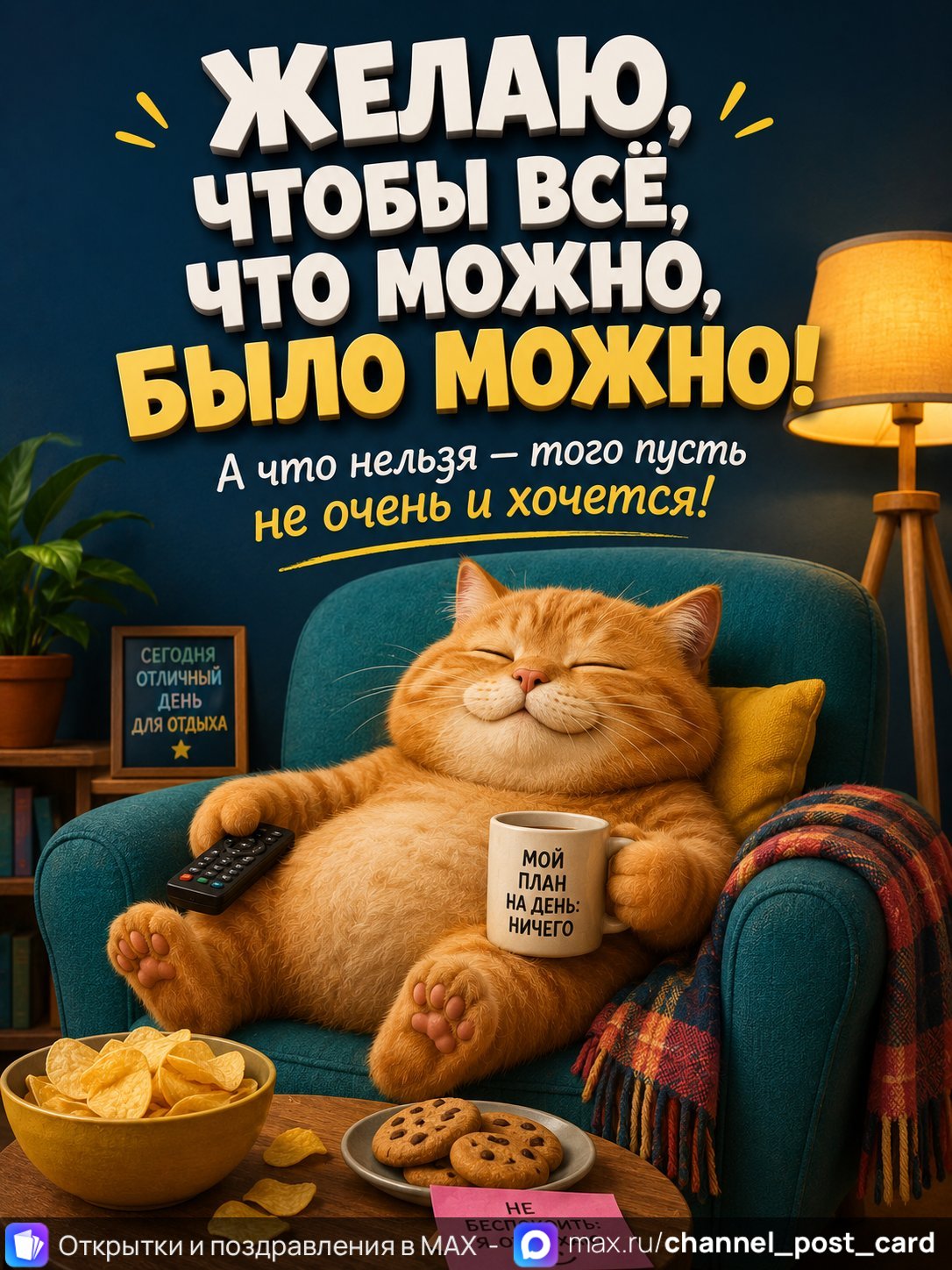 Открытка «Желаю что можно» — Юмор и приколы