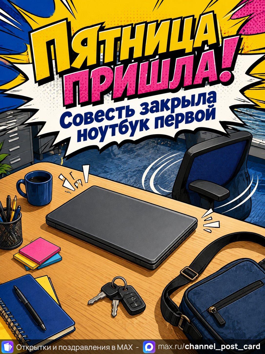 Открытка «Совесть пришла» — Юмор и приколы
