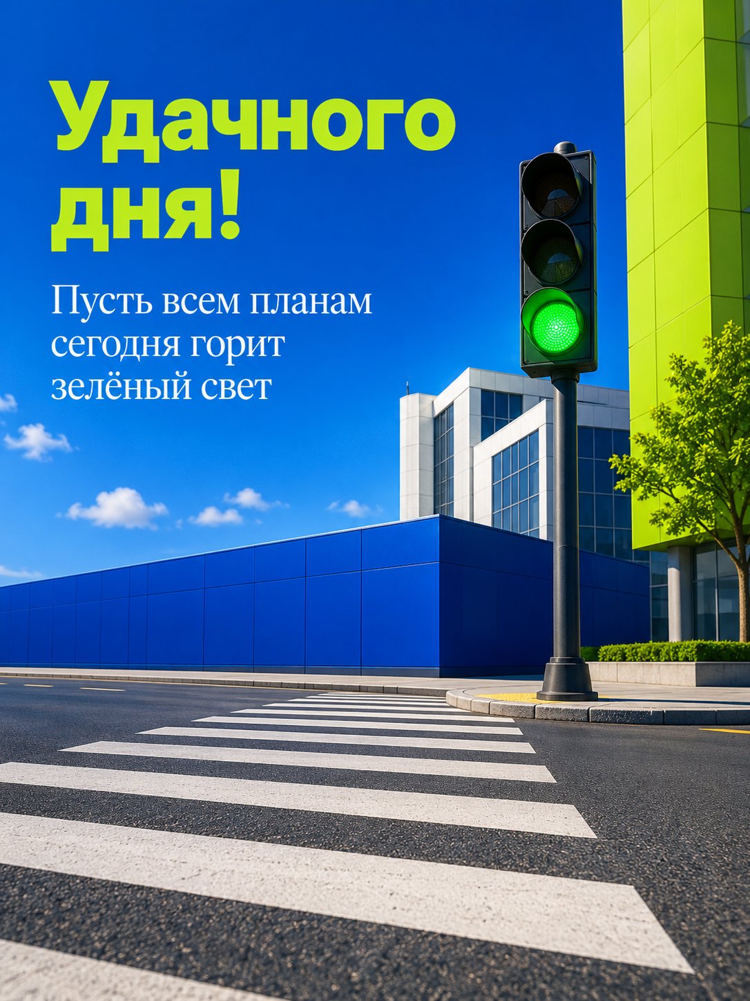 Открытка «Удачного дня»