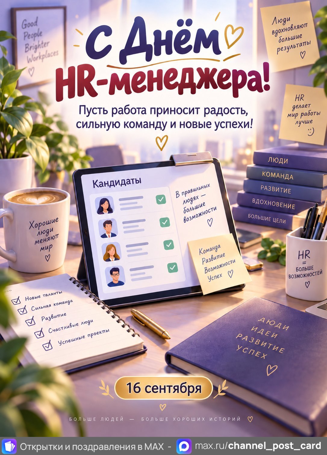 Открытка «С Днём HR-менеджера»