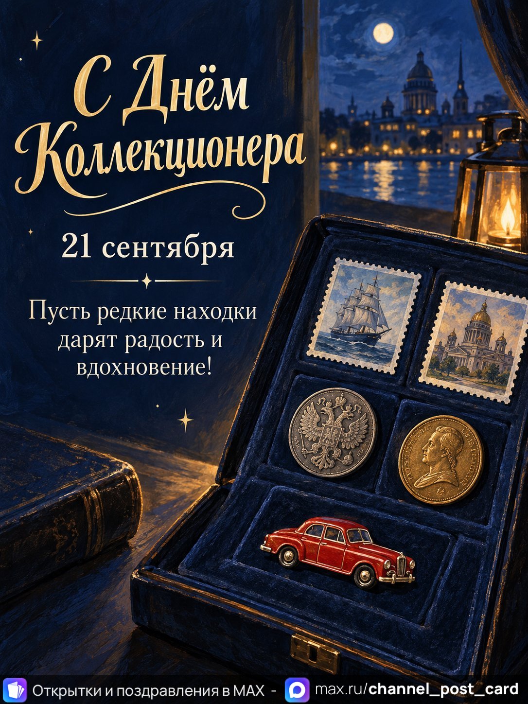 Открытка «С Днём Коллекционера»