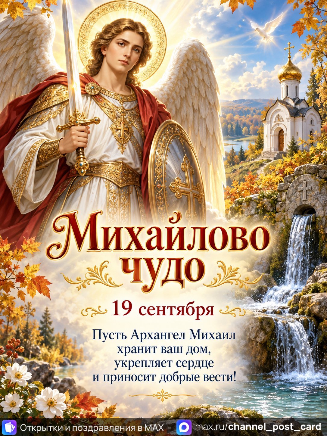 Открытка «Михайлово Чудо»