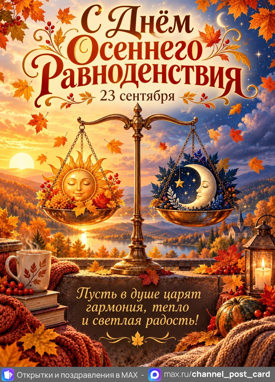 Открытка «С Днем осеннего равноденствия»