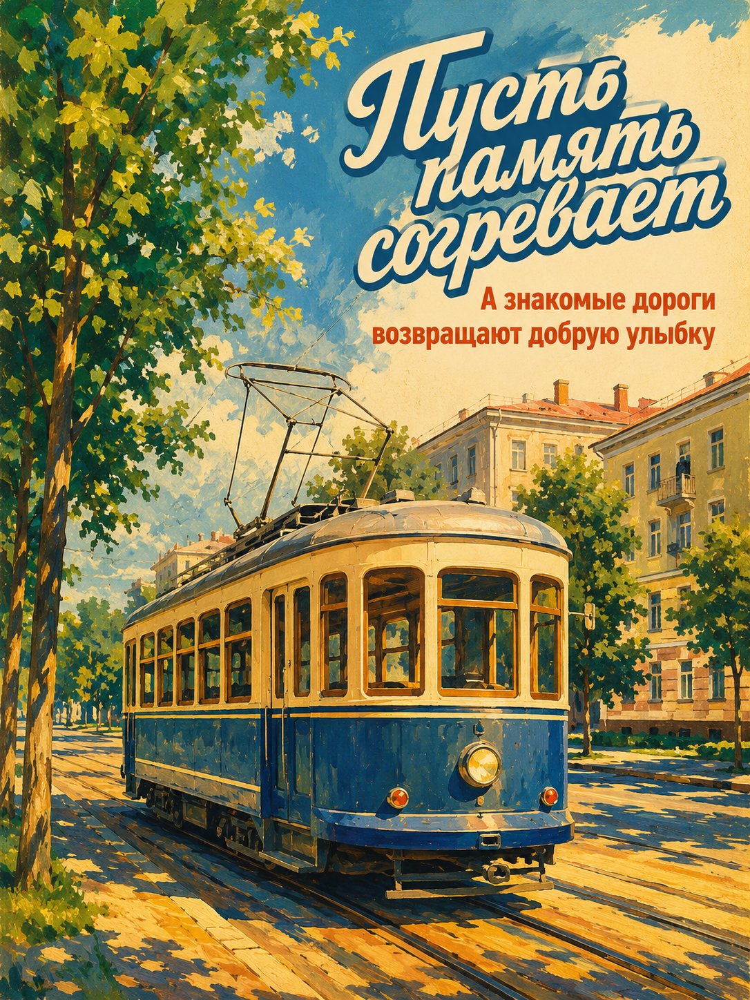 Открытка «Пусть память согревает»