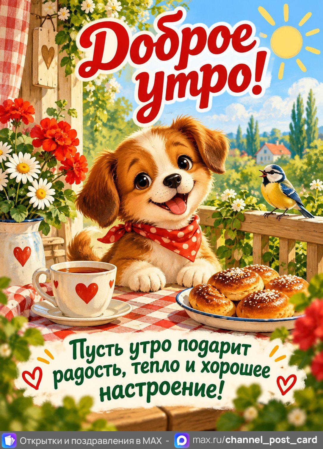 Открытка «Доброе утро»