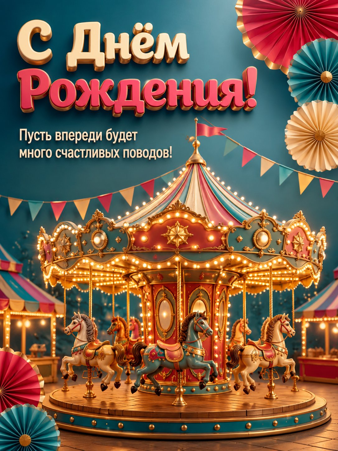 Открытка «С Днем Рождения»