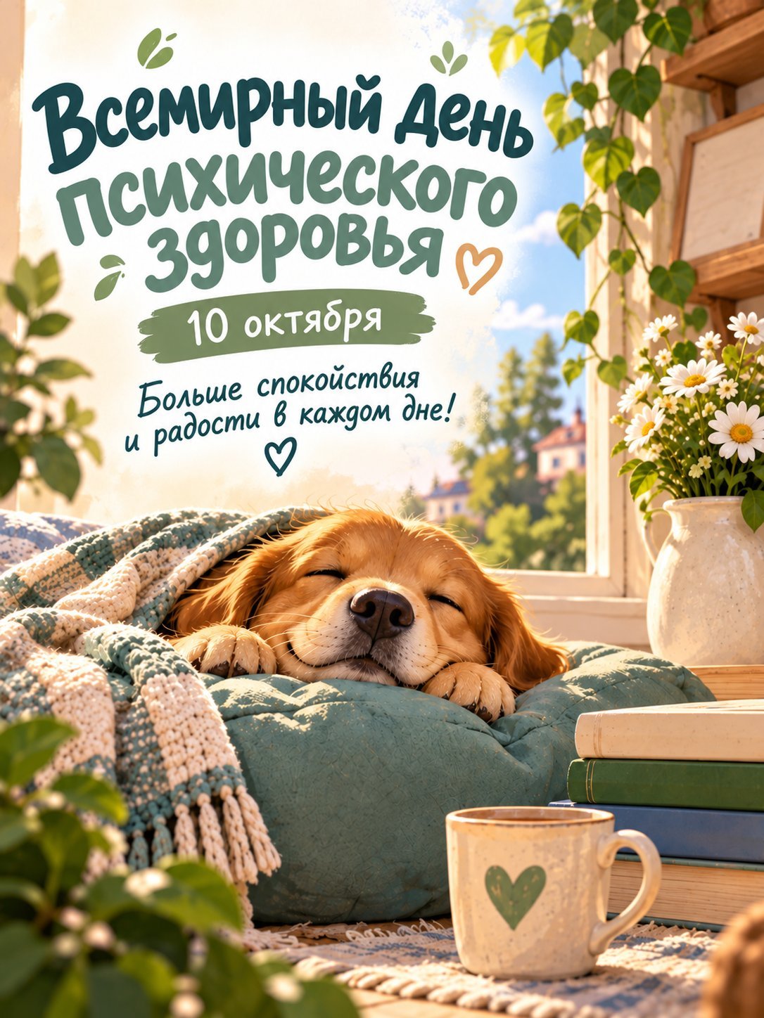Открытка «День психического здоровья»