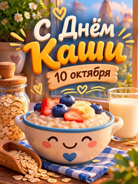 С Днем Каши — открытка «Всемирный день каши»