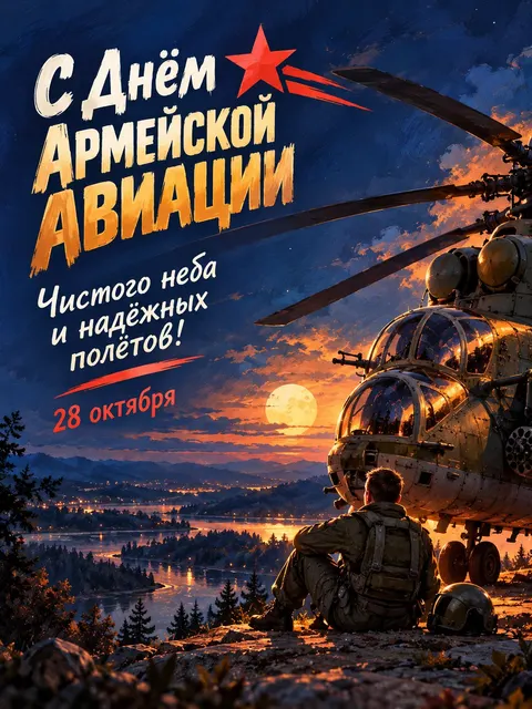 С Днём Армейской Авиации — открытка «День армейской авиации»