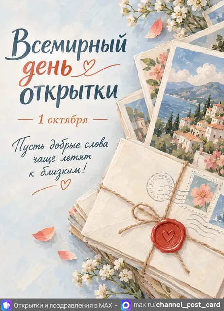 С Днем открытки — открытка «Всемирный день открытки»