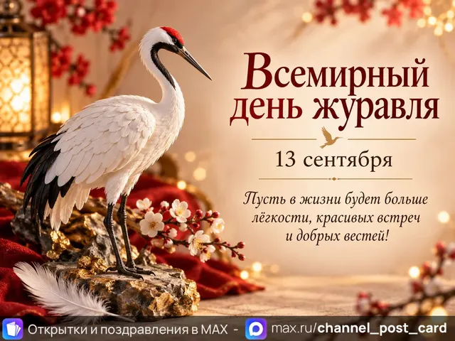Открытка «День Журавля»
