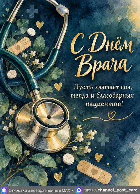 С Днём Врача — открытка «День врача»