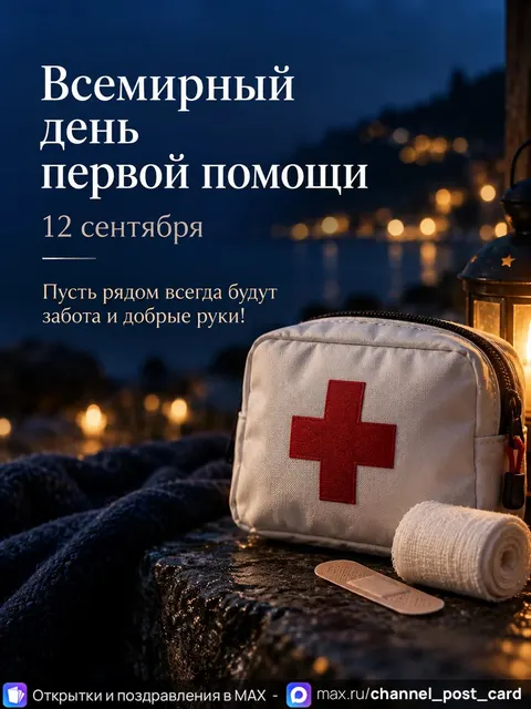 Открытка «Всемирный день первой помощи»