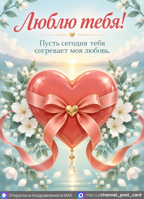 Открытка «Люблю тебя»