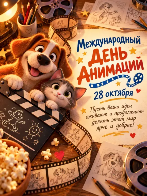 С Днём Анимации — открытка «Международный день анимации»