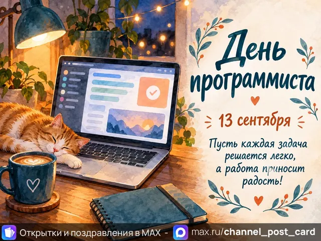 С днем программиста — открытка «День программиста»