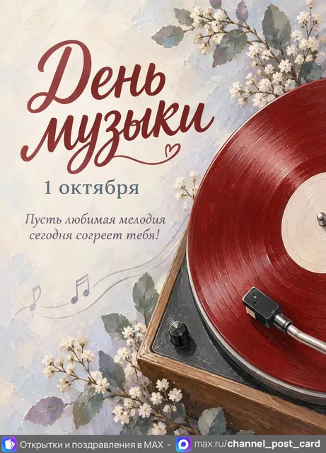 С Днём Музыки — открытка «День музыки»