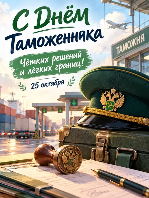 С Днём Таможенника — открытка «День таможенника»