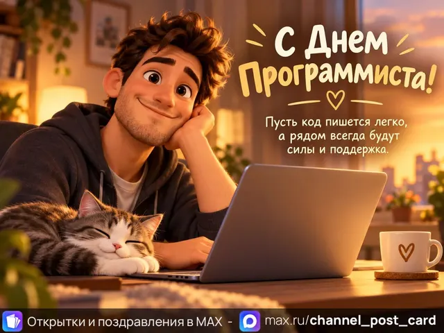 С Днем Программиста — открытка «День программиста»