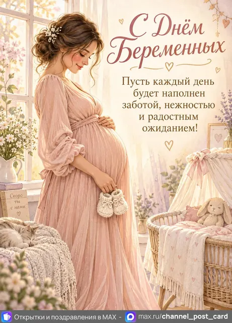 С Днём Беременных — открытка «День беременных»