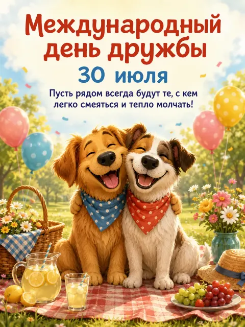 Открытка «Международный день дружбы»