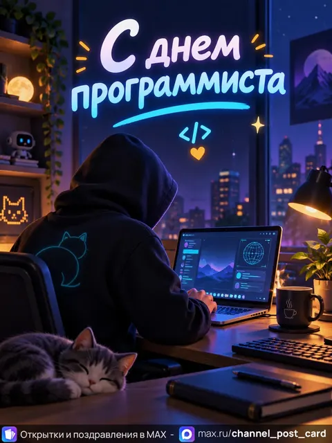 С Днем Программиста — открытка «День программиста»