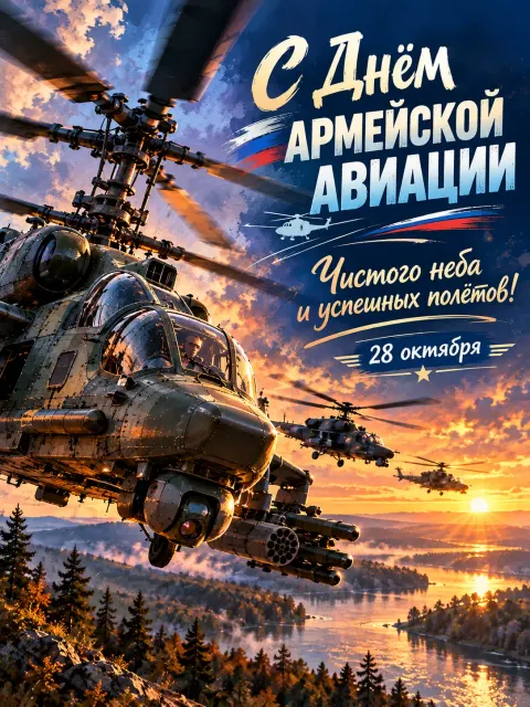 С Днём Армейской Авиации — открытка «День армейской авиации»