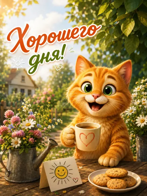 Открытка «Хорошего дня»