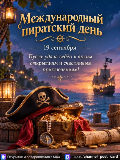 Открытка «Международный пиратский день»