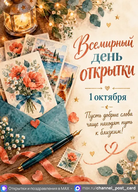 С Днем открытки — открытка «Всемирный день открытки»