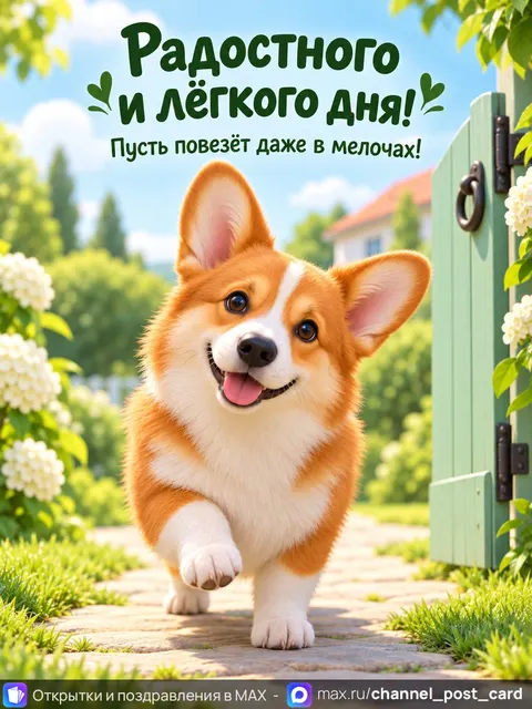 Открытка «Радостного дня»