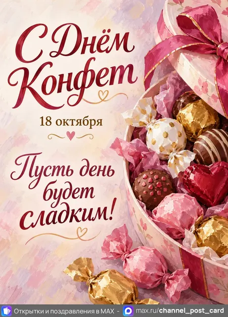 С Днём Конфет — открытка «День конфет»