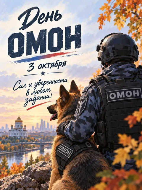 С Днем ОМОН — открытка «День ОМОН»