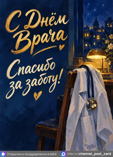 С Днём Врача — открытка «День врача»