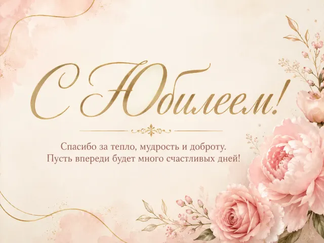 Открытка «С Юбилеем»