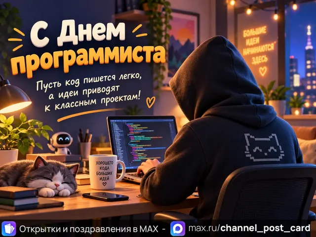 С Днем Программиста — открытка «День программиста»