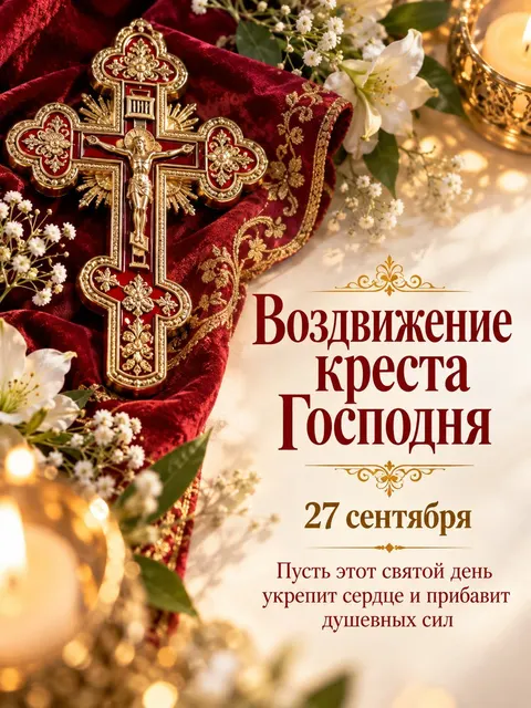 Воздвижение креста Господня — открытка «Воздвижение»