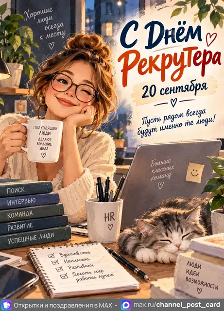 Открытка «С Днём Рекрутера»
