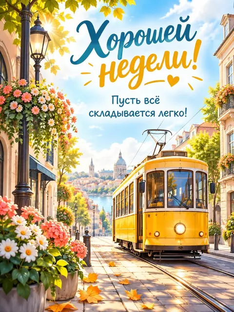 Открытка «Хорошей недели»