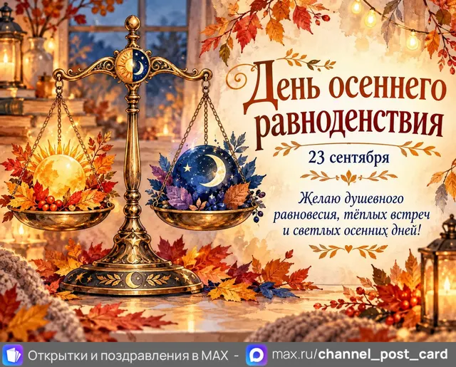 Открытка «День осеннего равноденствия»