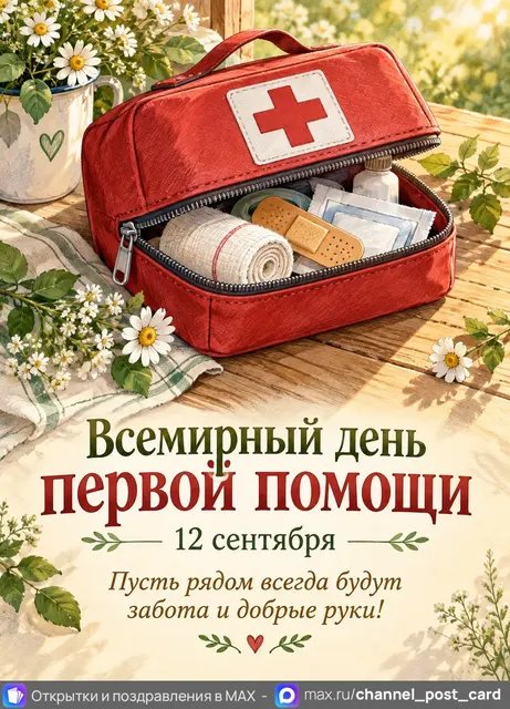 Открытка «Всемирный День первой помощи»