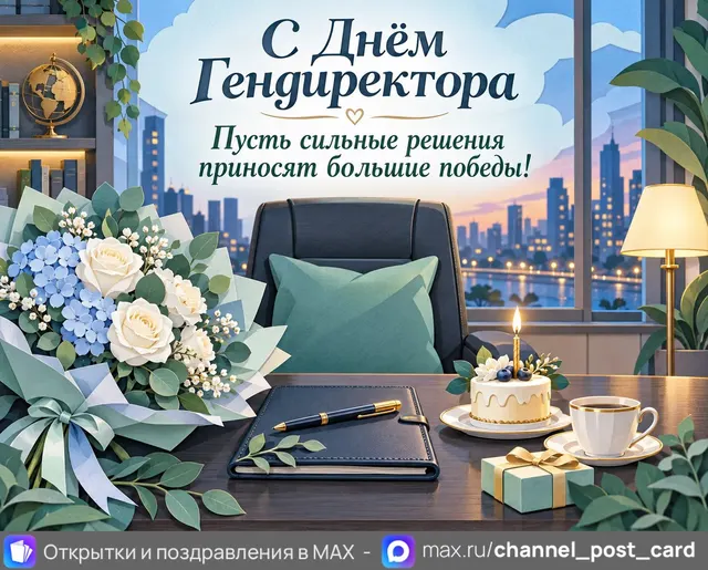 С Днём Гендиректора — открытка «День генерального директора»