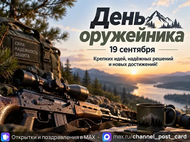 Открытка «День оружейника»