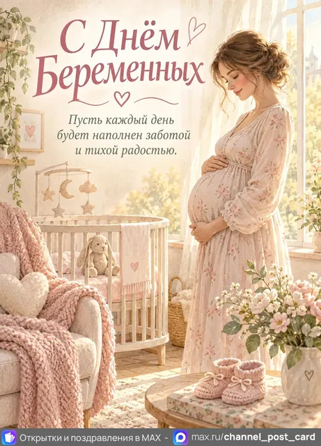 С Днём Беременных — открытка «День беременных»