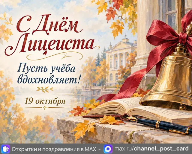 С Днём Лицеиста — открытка «День лицеиста»