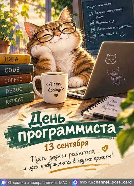 Открытки «День программиста»