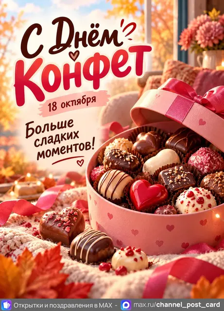 С Днём Конфет — открытка «День конфет»