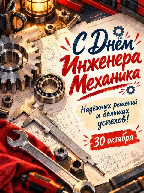 С Днём Инженера Механика — открытка «День инженера-механика»